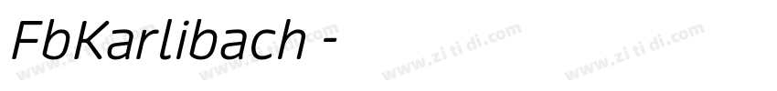 FbKarlibach 字体转换